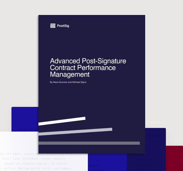 Advanced Post-Signature Contract Performance Management